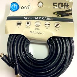 Onn 50 ft coax cable RG6